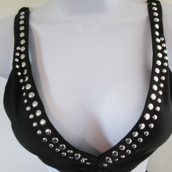 Bar III Women's Tell Me About It Stud One-Piece Swimsuit Sz L - Picture 8 of 13